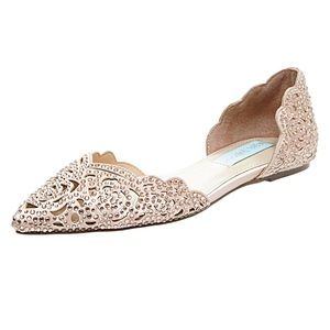 NWT Blue by Betsey Johnson Lucy Flats